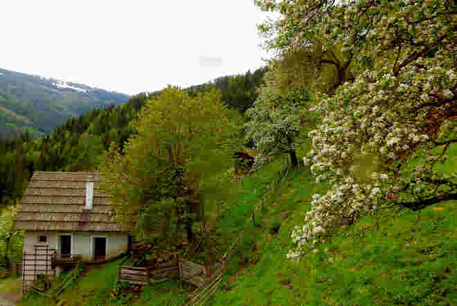 Fußfassen auf der steilen Leiten