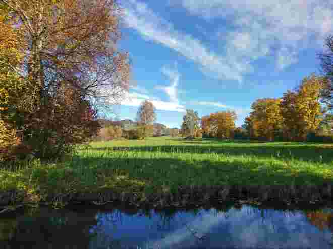 Ein schöner Herbsttag im Obertrumer Naturschutzgebiet