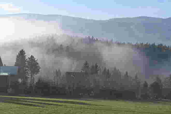 Nebel steigt auf