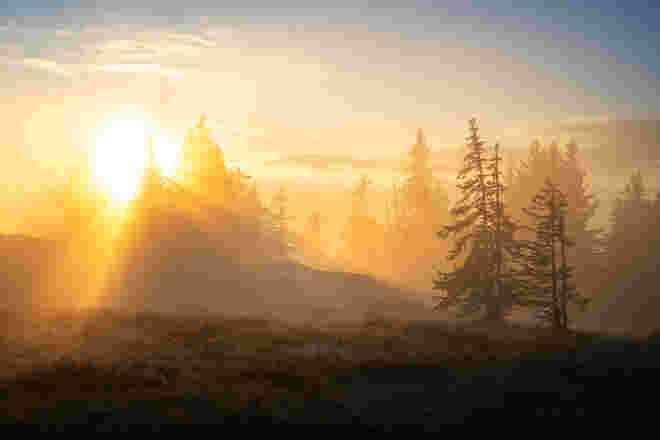 Magisches Licht am Rossbrand