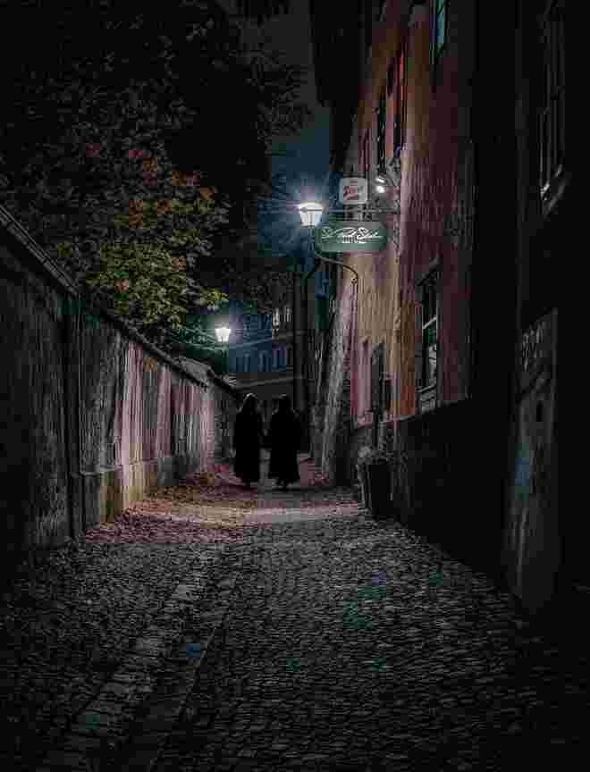 Herrengasse bei Nacht 