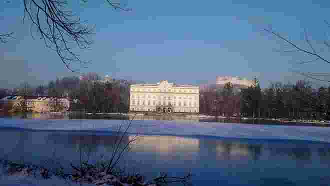 Leopoldskroner Weiher im Winter