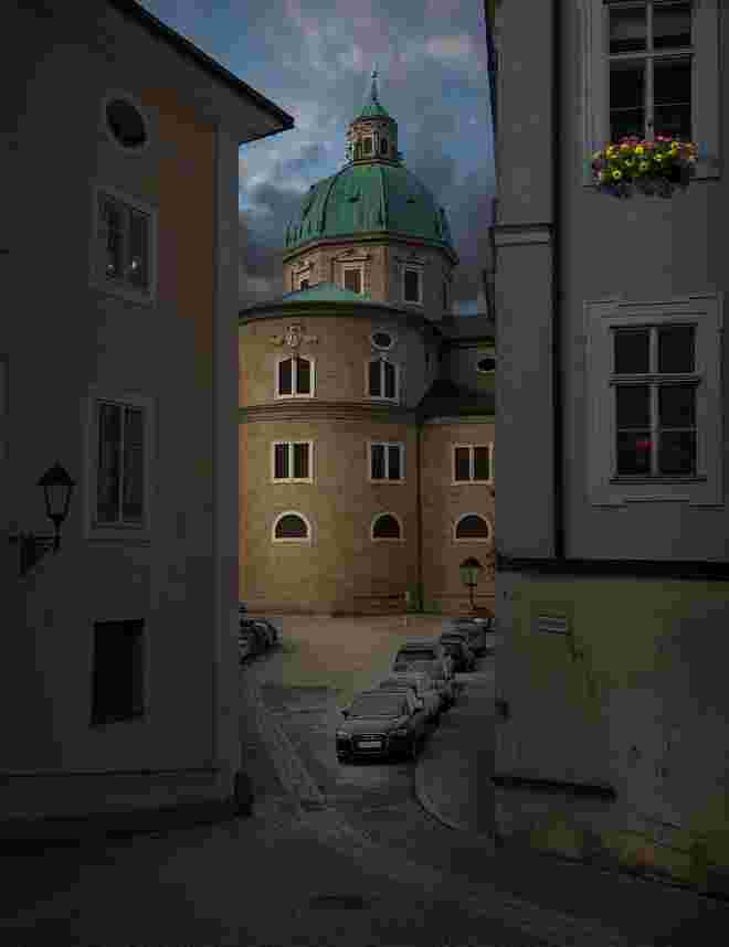 Düsterer Blick zum Dom