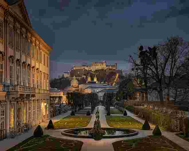 Schloß Mirabell bei Nacht