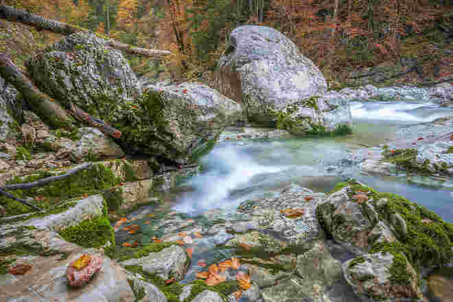 in der Schlucht