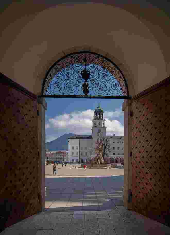 Blick zum Residenzplatz