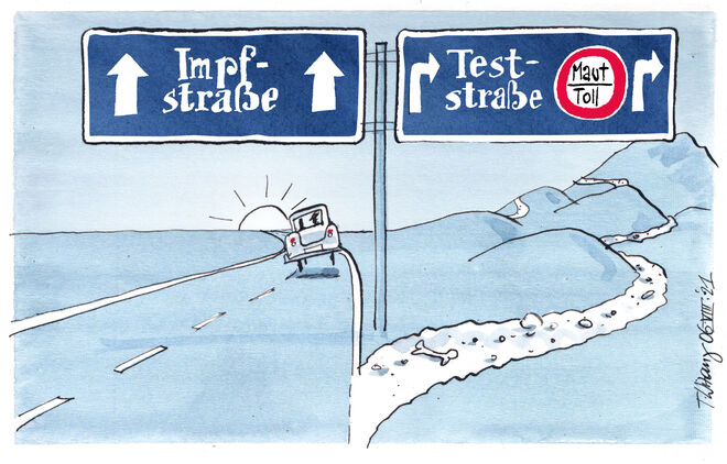 Die neue Straßenführung ...