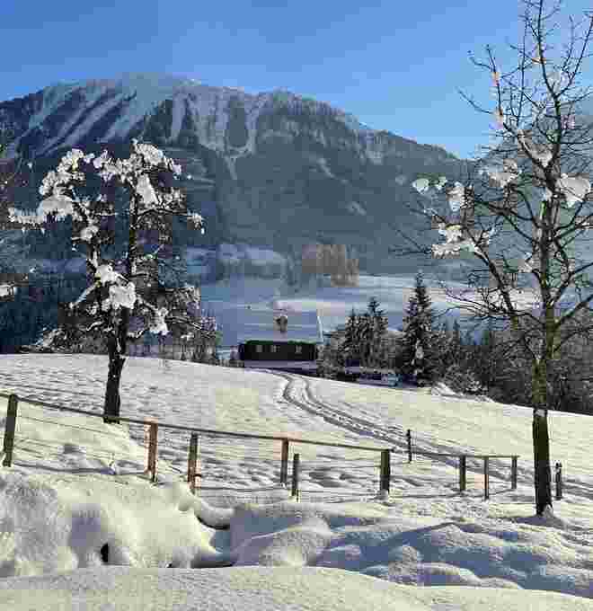 Winterlandschaft Salzburger Sonnenterrasse 