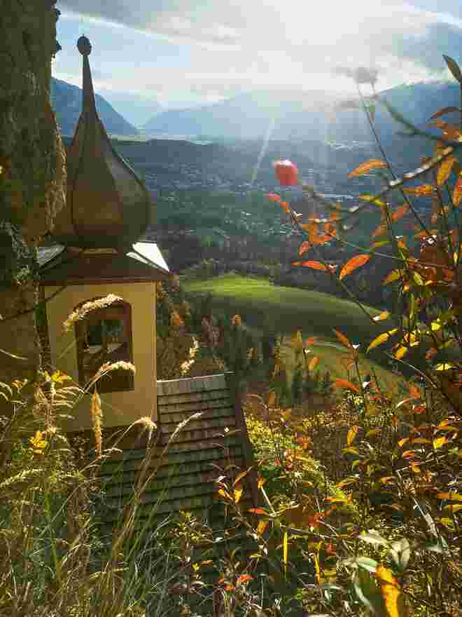 Die Saalfeldener Einsiedelei im Herbstkleid