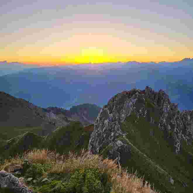 Sonnenaufgang am Schuhflicker