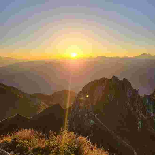 Sonnenaufgang am Schuhflicker