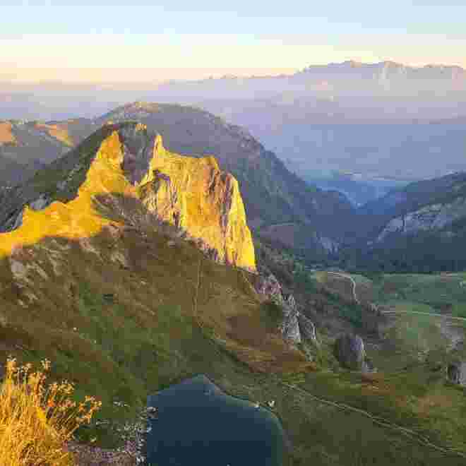 Sonnenaufgang am Schuhflicker