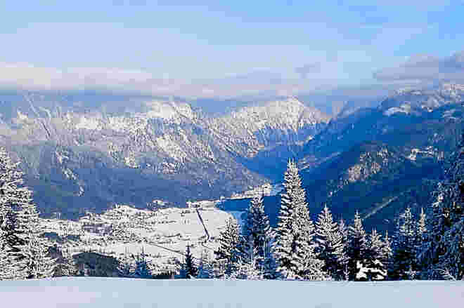 Blick von Annaberg nach Gosau......