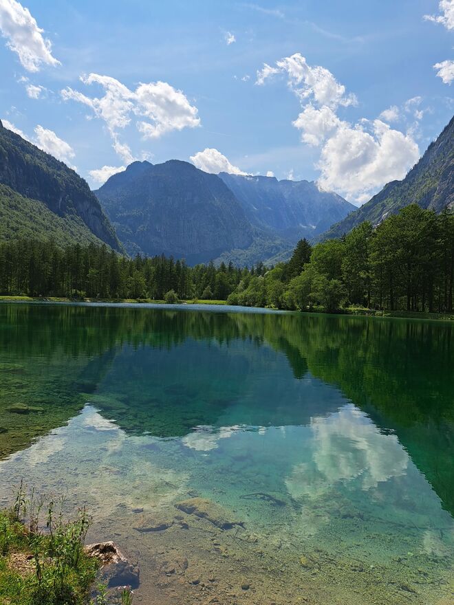 Bergspiegelung im Bluntausee