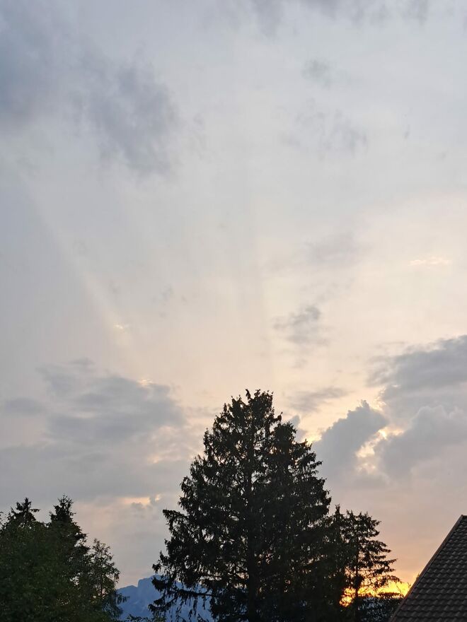 Die letzten Sonnenstrahlen des Tages