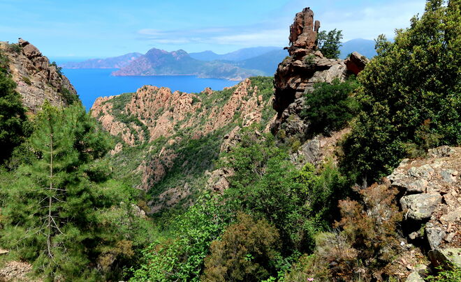 Felsformationen in Rot 