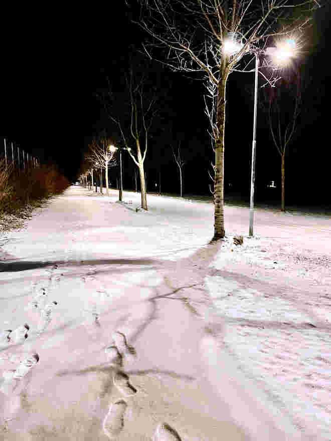 Spuren im Schnee