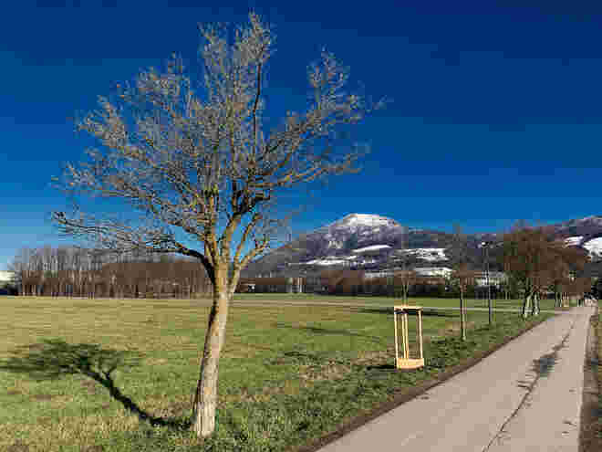 Schnee in höheren Lagen