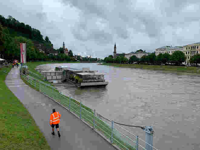 Wenn die Salzach steigt ....