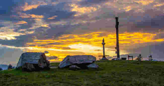 Goldener Sonnenuntergang am Rossbrand