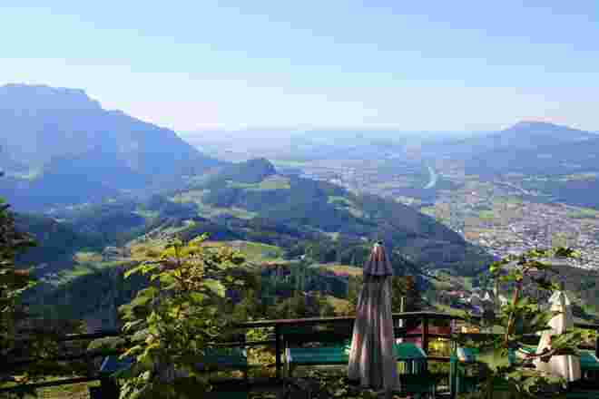 Blick ins Salzachtal nach Norden