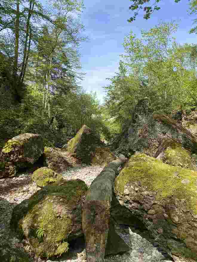 Pyramiden in der Klamm