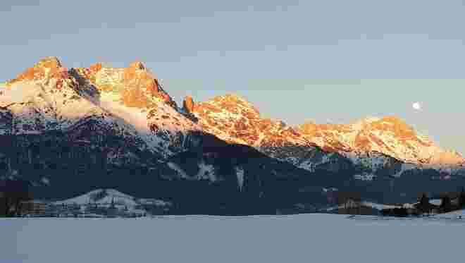 Alpenglüh'n am Steinernen Meer