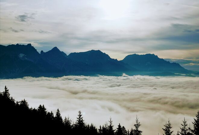 Saalfeldnerbecken unter dem Nebelmeer