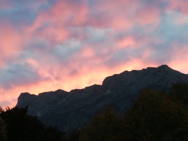 Firewall über dem Untersberg