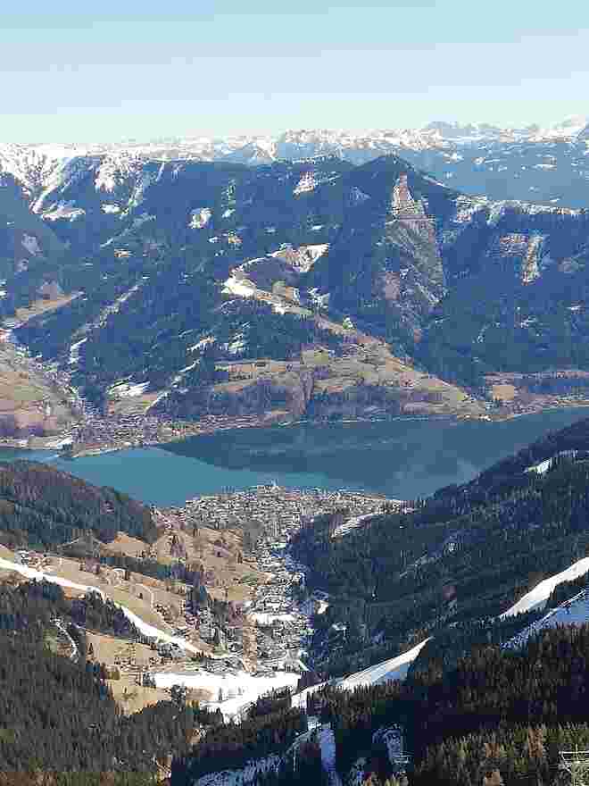 ... Und Blick auf Zell am See