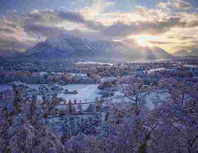 Blick Richterhöhe auf den Untersberg 