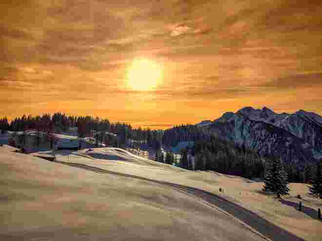 Winterliche Abendstimmung 