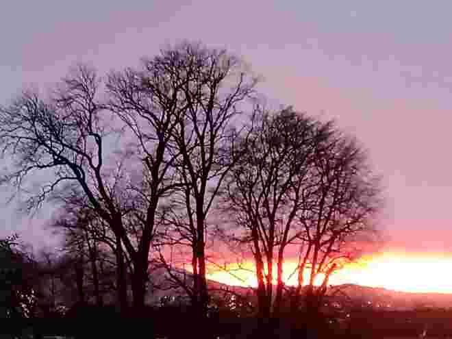 Sonnenuntergang am Gründonnerstag