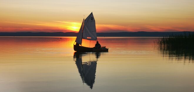 Romantische Abenrot Stimmung