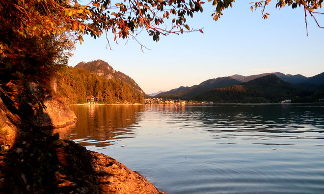 Vom warmen Abendlicht eingehüllt