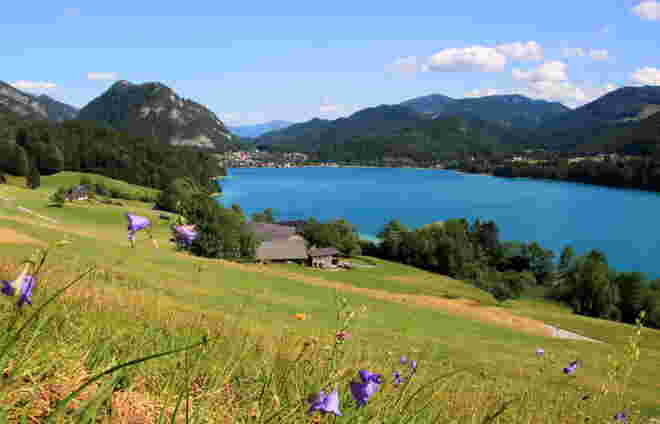 Strahlend blauer Fuschlsee