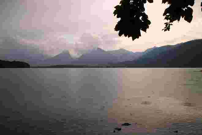 Regen am Wolfgangsee