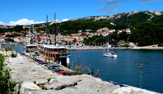 Blick auf die Stadt Rab 