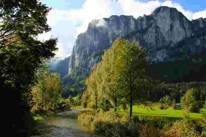 Septembermorgen vor der Drachenwand