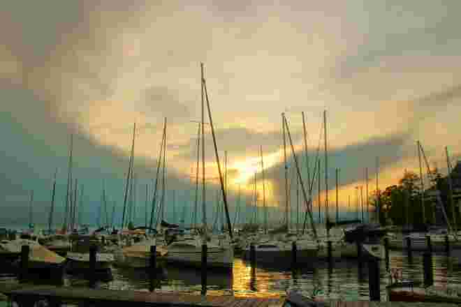 Abend in der Marina