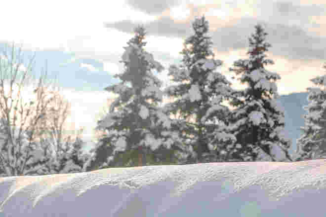Schnee so weit das augen reicht...