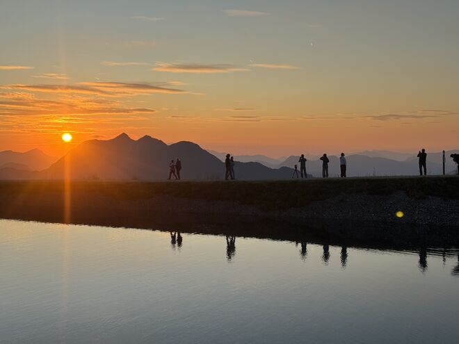 Sonnenuntergang am Asitz