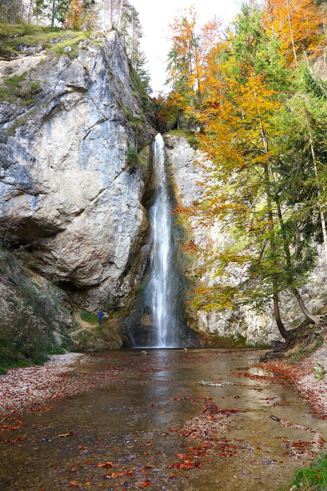 Herbst an Wasserfall Plötz, Ebenau 