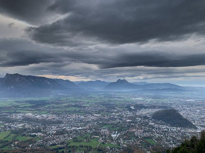 Auf die Stadt gesehen