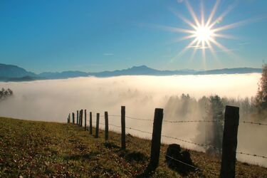 Über die Nebeldecke geblickt