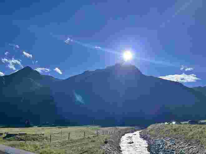 Die Sonne verabschiedet sich