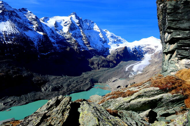 Blick zum Großglockner und Johannisberg
