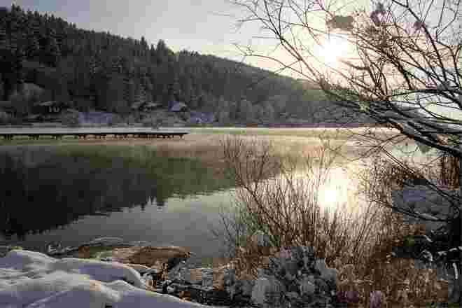 Winter am Strandbad Neumarkt