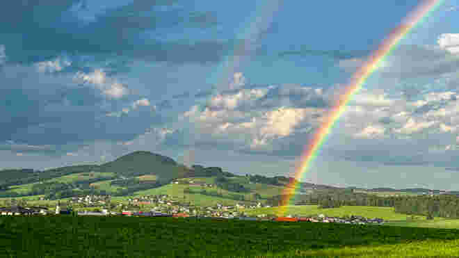 Doppelter Regenbogen 