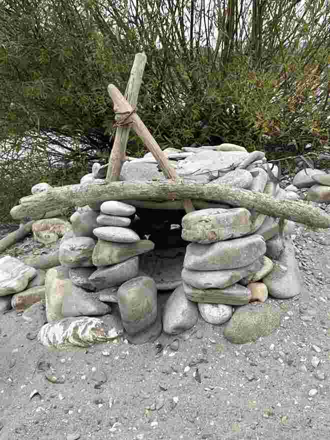 Hier hat wer ein Haus gebaut 
